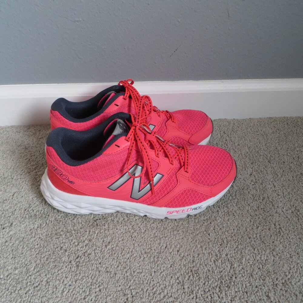 New Balance Womens Running Shoes/Sneaker Size 7.5 490 V3 Speed Ride Hot Pink - Picture 2 of 10